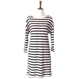 Tommy Hilfiger Dress Large Sweaterdress Cotton Classic Preppy Nautical Casual